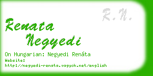 renata negyedi business card